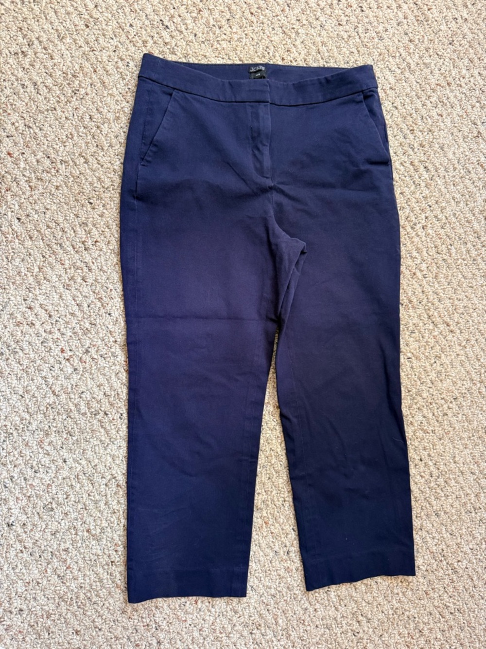 J.CREW Kate Navy Women's Straight -Leg Pant 12